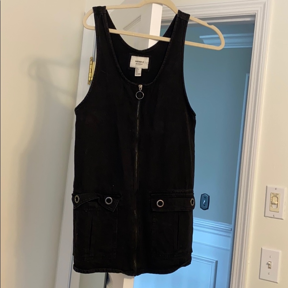 Black jean dress